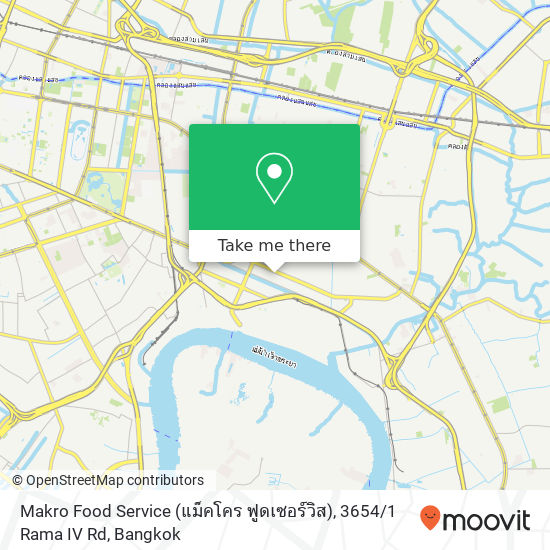 Makro Food Service (แม็คโคร ฟูดเซอร์วิส), 3654 / 1 Rama IV Rd map