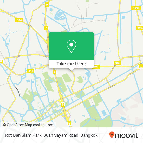 Rot Ban Siam Park, Suan Sayam Road map