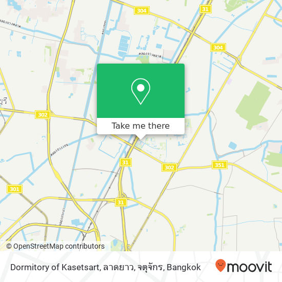 Dormitory of Kasetsart, ลาดยาว, จตุจักร map