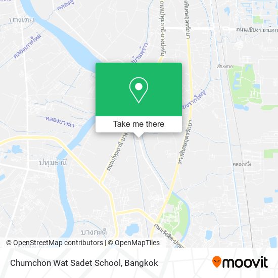 Chumchon Wat Sadet School map