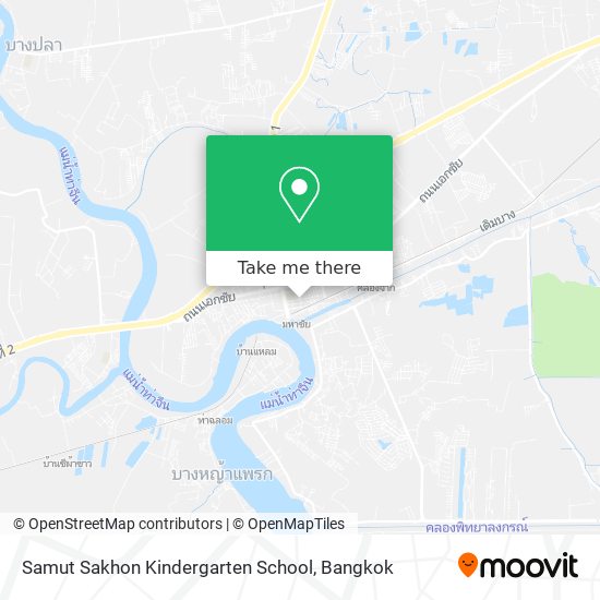 Samut Sakhon Kindergarten School map