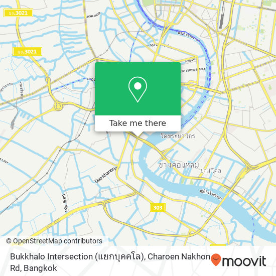 Bukkhalo Intersection (แยกบุคคโล), Charoen Nakhon Rd map