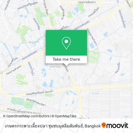 เกษตรกรเพาะเลี้ยงปลา ชุมชนมุสลิมสัมพันธ์ map