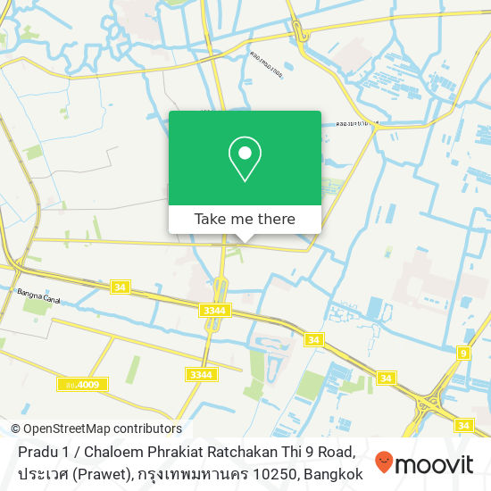 Pradu 1 / Chaloem Phrakiat Ratchakan Thi 9 Road, ประเวศ (Prawet), กรุงเทพมหานคร 10250 map