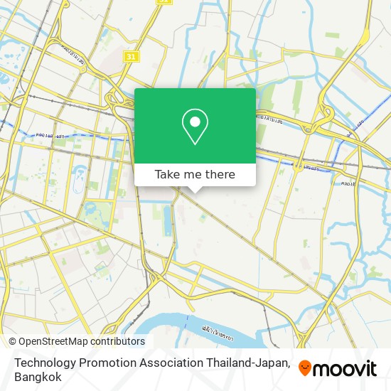 Technology Promotion Association Thailand-Japan map