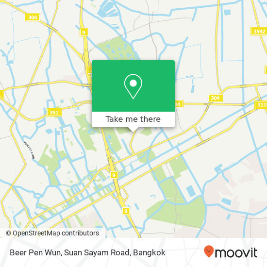 Beer Pen Wun, Suan Sayam Road map