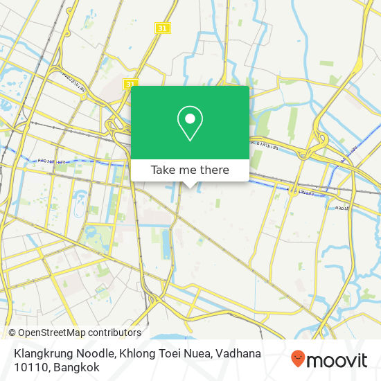 Klangkrung Noodle, Khlong Toei Nuea, Vadhana 10110 map