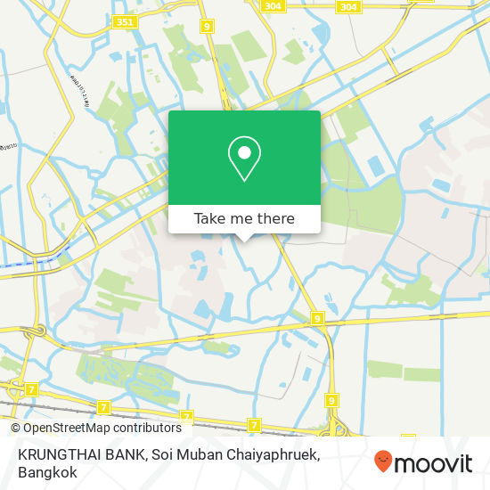 KRUNGTHAI BANK, Soi Muban Chaiyaphruek map