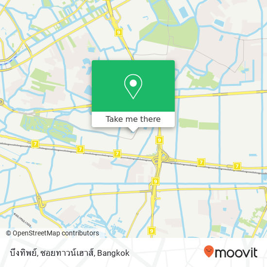 บึงทิพย์, ซอยทาวน์เฮาส์ map