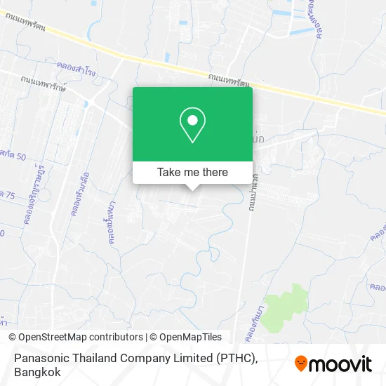 Panasonic Thailand Company Limited (PTHC) map