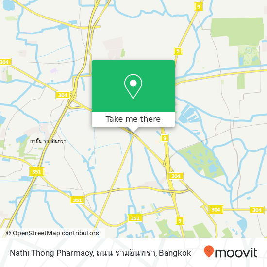 Nathi Thong Pharmacy, ถนน รามอินทรา map
