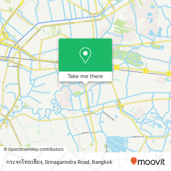 กระจกไทยเชียง, Srinagarindra Road map