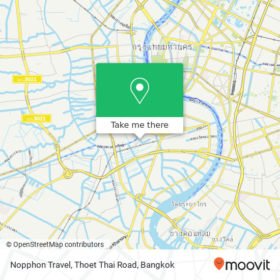 Nopphon Travel, Thoet Thai Road map