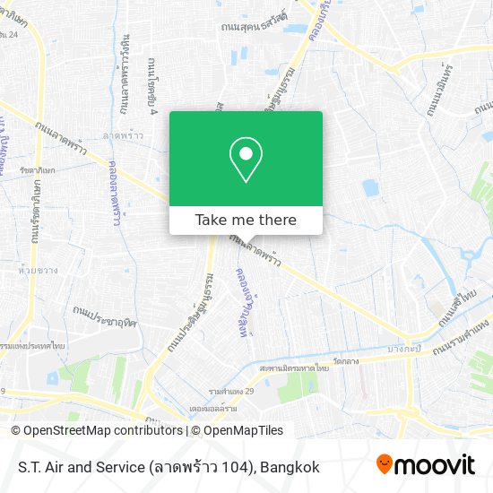 S.T. Air and Service (ลาดพร้าว 104) map