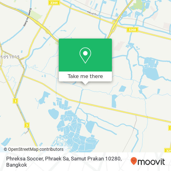 Phreksa Soccer, Phraek Sa, Samut Prakan 10280 map