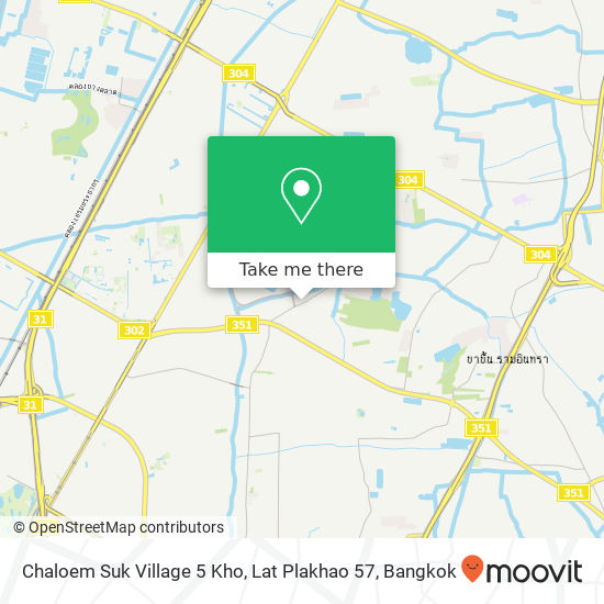 Chaloem Suk Village 5 Kho, Lat Plakhao 57 map