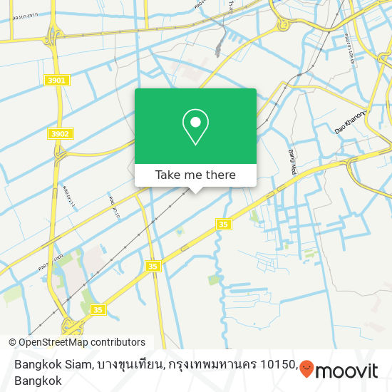 Bangkok Siam, บางขุนเทียน, กรุงเทพมหานคร 10150 map