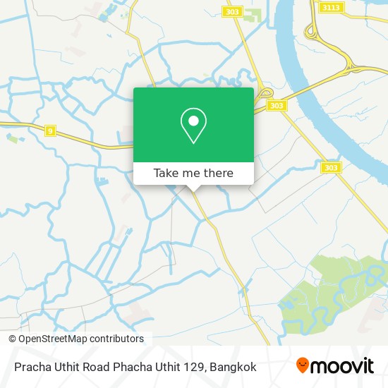 Pracha Uthit Road Phacha Uthit 129 map