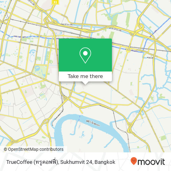 TrueCoffee (ทรูคอฟฟี่), Sukhumvit 24 map
