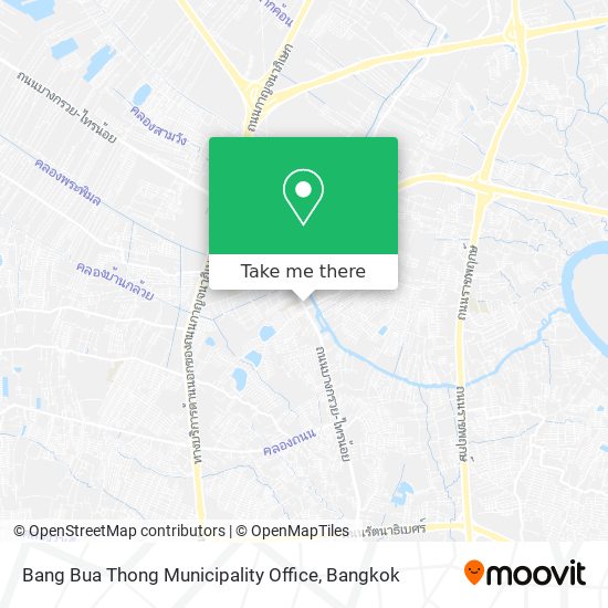 Bang Bua Thong Municipality Office map