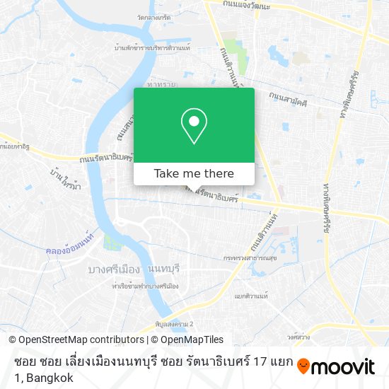 ซอย ซอย เลี่ยงเมืองนนทบุรี ซอย รัตนาธิเบศร์ 17 แยก 1 map