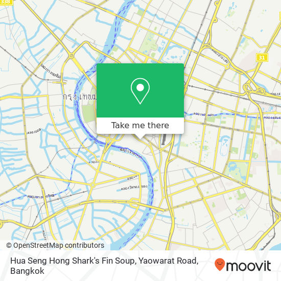 Hua Seng Hong Shark's Fin Soup, Yaowarat Road map