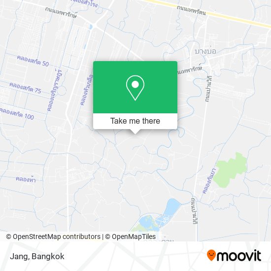 Jang, Bang Phriang, Bang Bo 10560 map