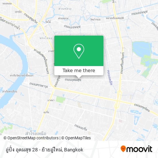 อู่ปั๋ง อุดมสุข 28 - ย้ายอู่ใหม่ map