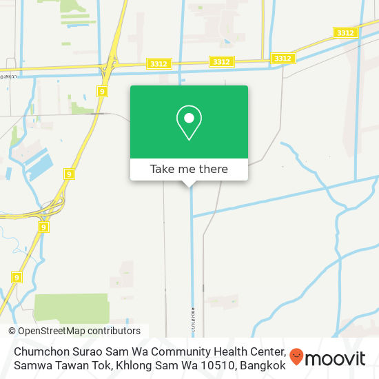 Chumchon Surao Sam Wa Community Health Center, Samwa Tawan Tok, Khlong Sam Wa 10510 map