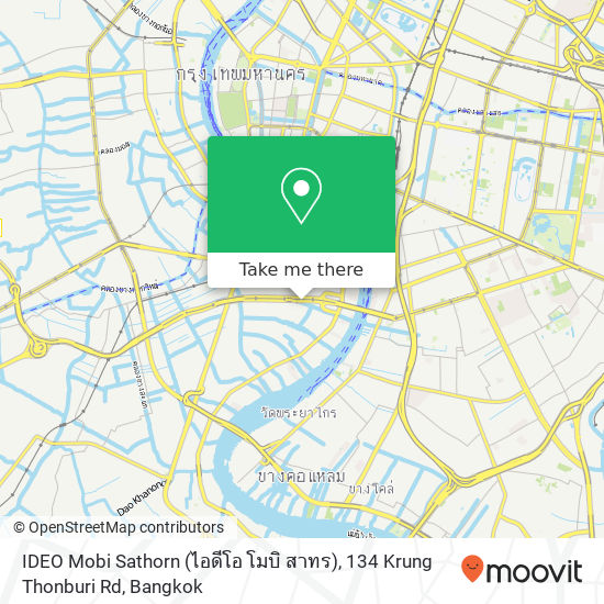 IDEO Mobi Sathorn (ไอดีโอ โมบิ สาทร), 134 Krung Thonburi Rd map
