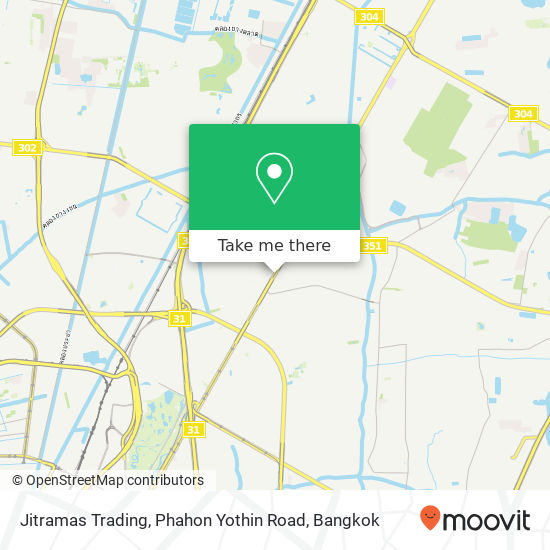 Jitramas Trading, Phahon Yothin Road map