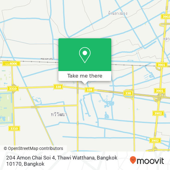 204 Amon Chai Soi 4, Thawi Watthana, Bangkok 10170 map