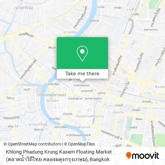 Khlong Phadung Krung Kasem Floating Market (ตลาดน้ำวิถีไทย คลองผดุงกรุงเกษม) map