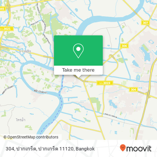 304, ปากเกร็ด, ปากเกร็ด 11120 map