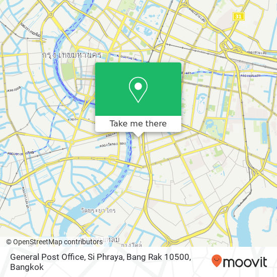 General Post Office, Si Phraya, Bang Rak 10500 map