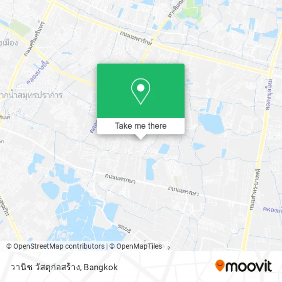 วานิช วัสดุก่อสร้าง map