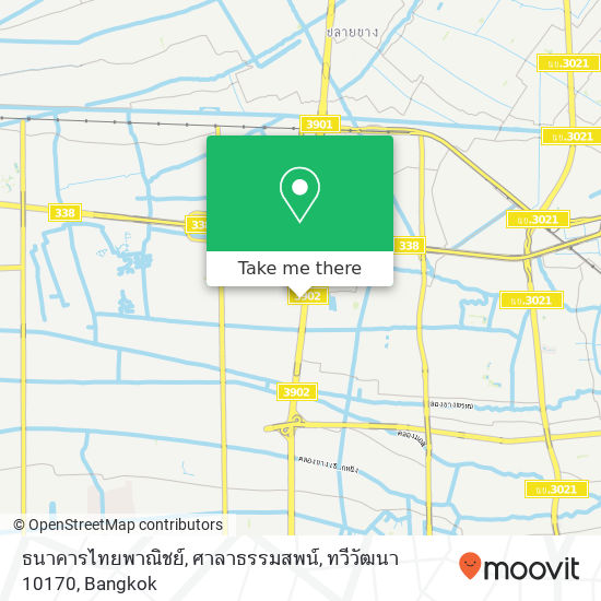 ธนาคารไทยพาณิชย์, ศาลาธรรมสพน์, ทวีวัฒนา 10170 map