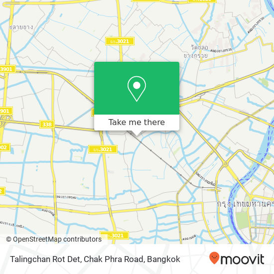Talingchan Rot Det, Chak Phra Road map