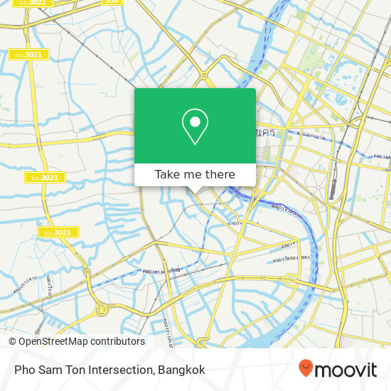 Pho Sam Ton Intersection map