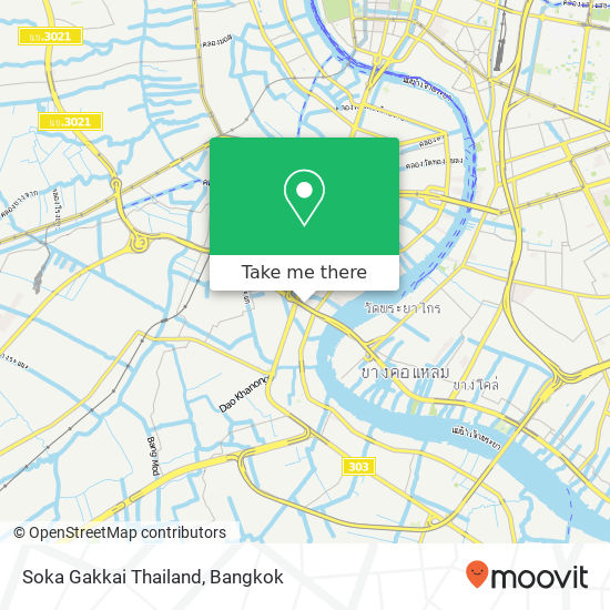 Soka Gakkai Thailand map