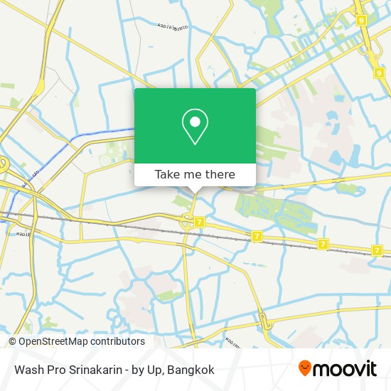 Wash Pro Srinakarin - by Up map