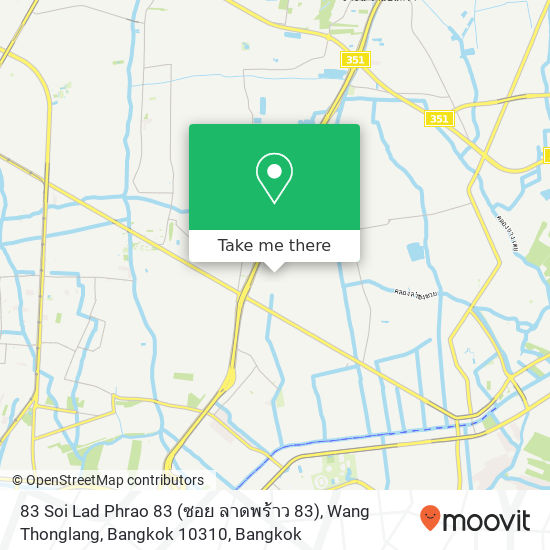 83 Soi Lad Phrao 83 (ซอย ลาดพร้าว 83), Wang Thonglang, Bangkok 10310 map