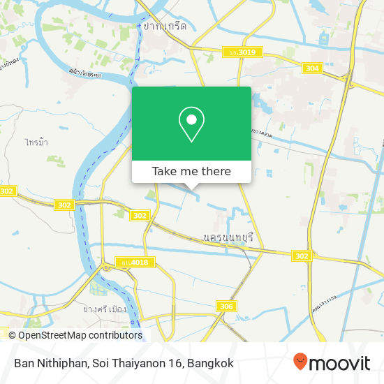 Ban Nithiphan, Soi Thaiyanon 16 map