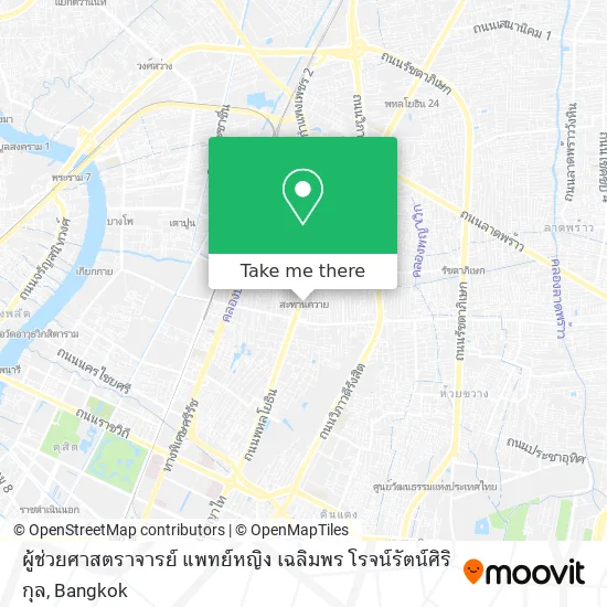 ผู้ช่วยศาสตราจารย์ แพทย์หญิง เฉลิมพร โรจน์รัตน์ศิริกุล map