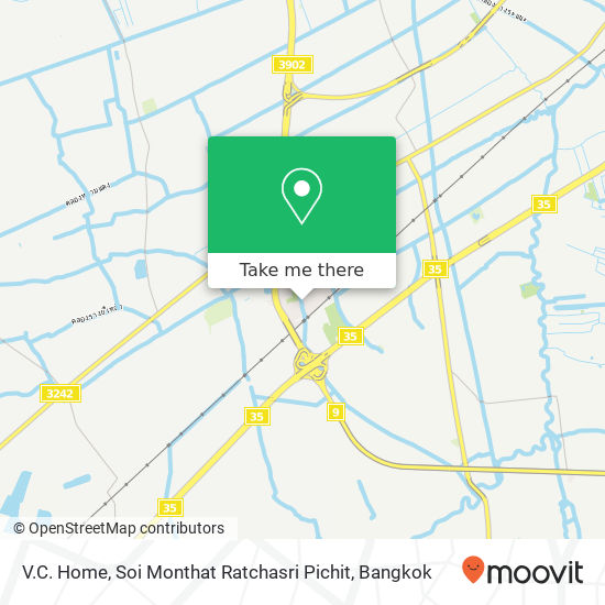 V.C. Home, Soi Monthat Ratchasri Pichit map