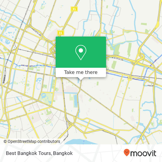 Best Bangkok Tours map