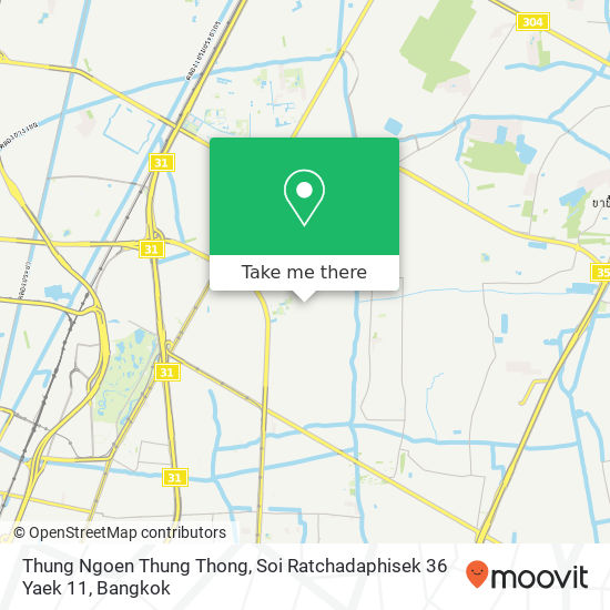 Thung Ngoen Thung Thong, Soi Ratchadaphisek 36 Yaek 11 map