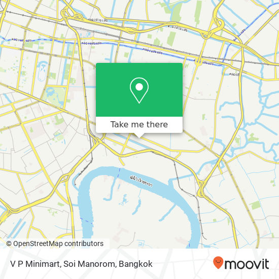 V P Minimart, Soi Manorom map