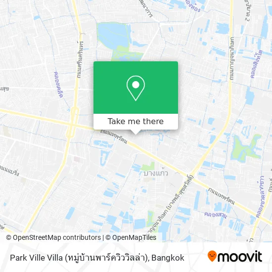 Park Ville Villa (หมู่บ้านพาร์ควิววิลล่า) map