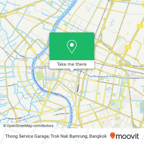 Thong Service Garage, Trok Nak Bamrung map